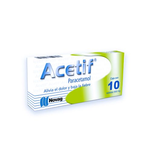 ACETIF TAB. 500 MG. CAJA C/10