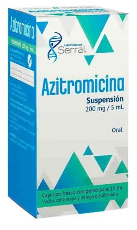 AZITROMICINA SUSP. 200 MG. FCO. P/15 ML.