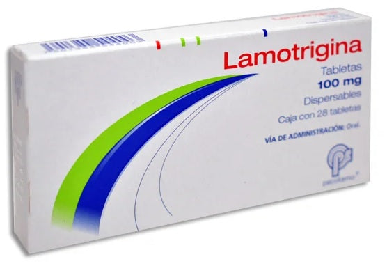 LAMOTRIGINA TAB. ORODISPERSABLE 100 MG. CAJA C/28