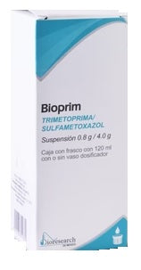 BIOPRIM SUSP. 40/200 MG. CAJA C/FCO. C/120 ML.