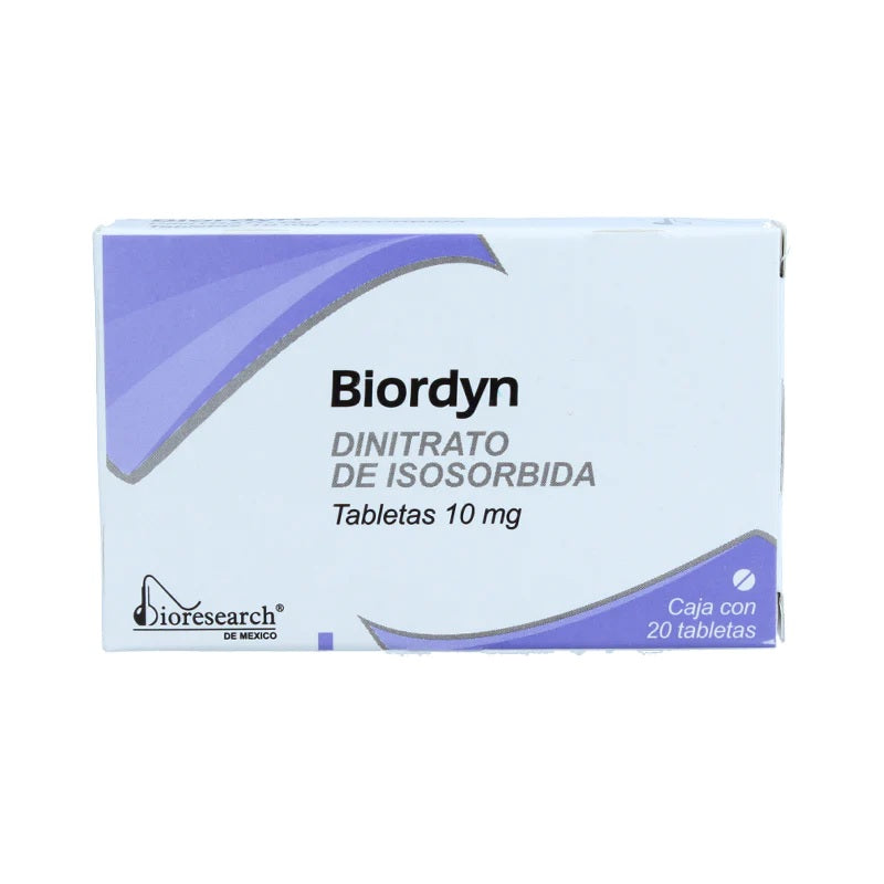 BIORDYN TAB. 10 MG. CAJA C/20