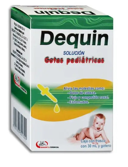 DEQUIN SOL. GTS. PED. CAJA C/FCO. C/30 ML.