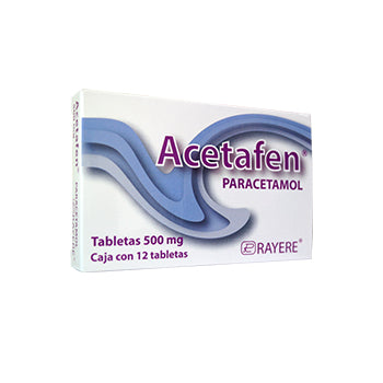 ACETAFEN TAB. 500 MG. CAJA C/12