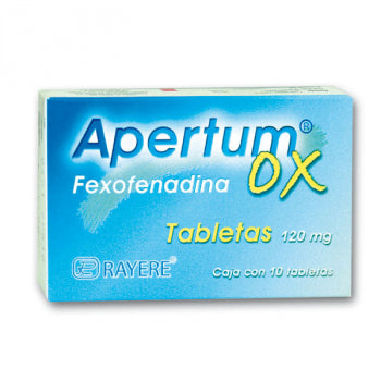 APERTUM OX TAB. 120 MG. CAJA C/10