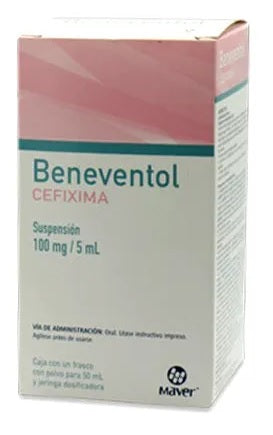 BENEVENTOL SUSP. 100 MG. CAJA C/FCO. C/PVO. P/50 ML.