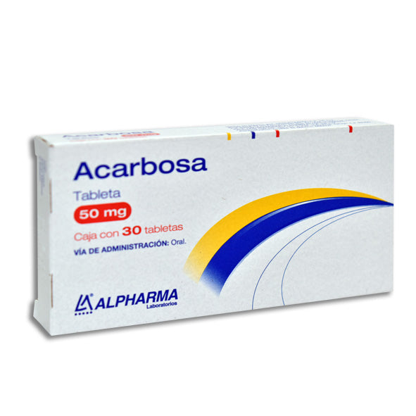 ACARBOSA TAB. 50 MG. CAJA C/30