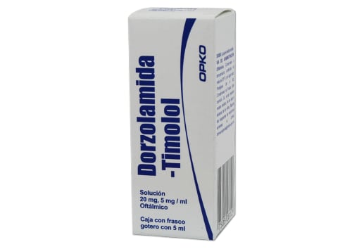 DORZOLAMIDA TIMOLOL SOL. OFTAL. 20/5 MG. FCO. GOTERO C/5 ML.