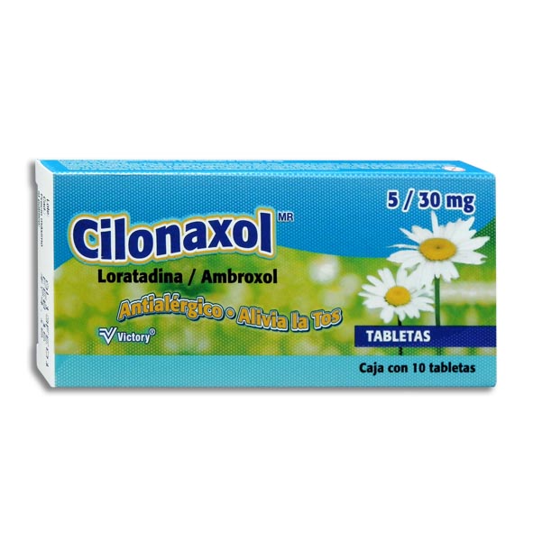 CILONAXOL TAB. 5/30 MG. CAJA C/10