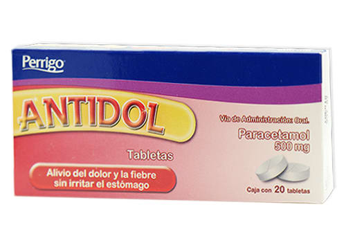 ANTIDOL TAB. 500 MG. CAJA C/20