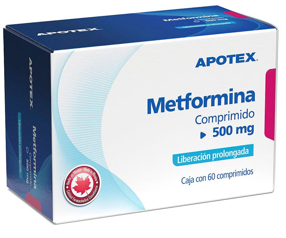 METFORMINA COMPR. L.P. 500 MG. CAJA C/60