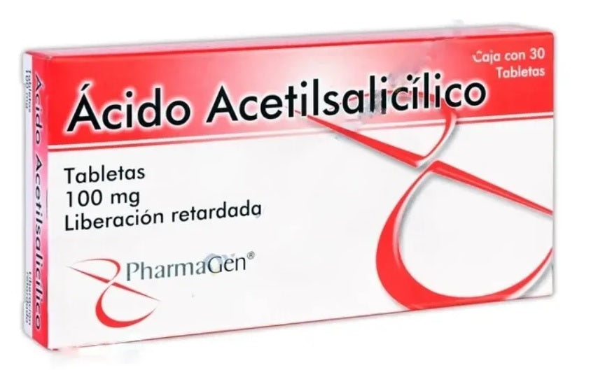 ACIDO ACETILSALICILICO TAB. L.P. 100 MG. CAJA C/30