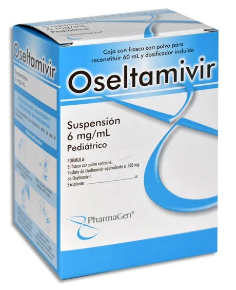 OSELTAMIVIR SUSP. 6 MG./ML. CAJA C/FCO. C/PVO. P/60 ML.