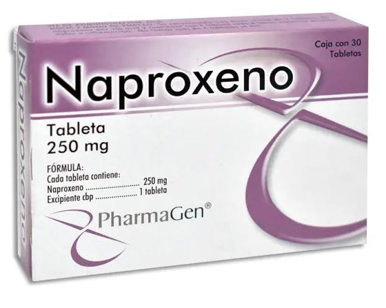 NAPROXENO TAB. 250 MG. CAJA C/30