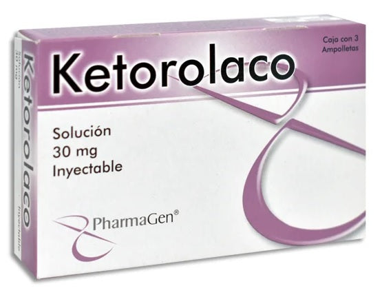 KETOROLACO INY. 60 MG. CAJA C/3 AMP. C/2 ML.