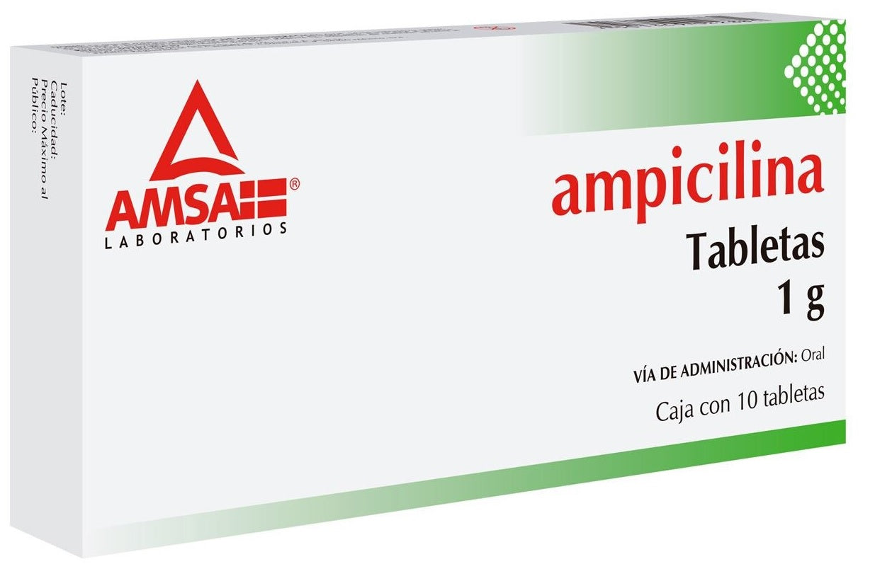 AMPICILINA TAB. 1 G. CAJA C/10
