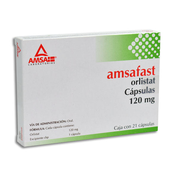 AMSAFAST CAP. 120 MG. CAJA C/21