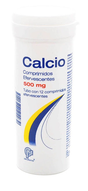 CALCIO COMPR. EFERVESC. 500 MG. TUBO C/12