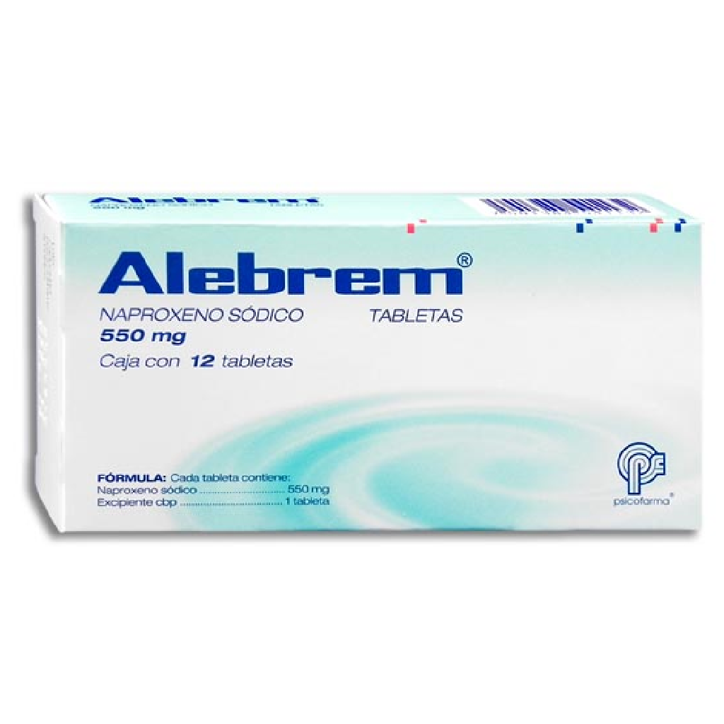 ALEBREM TAB. 550 MG. CAJA C/12