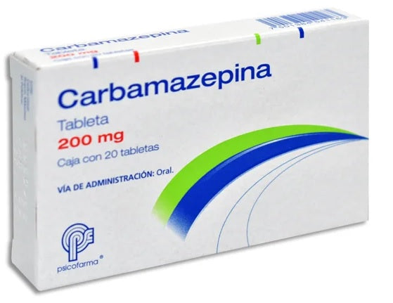 CARBAMAZEPINA TAB. 200 MG. CAJA C/20