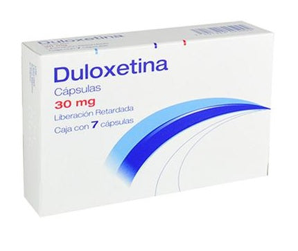 DULOXETINA CAP. L.R. 30 MG. CAJA C/7