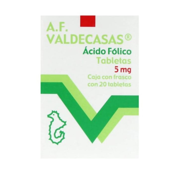 ACIDO FOLICO TAB. 5 MG. CAJA C/20
