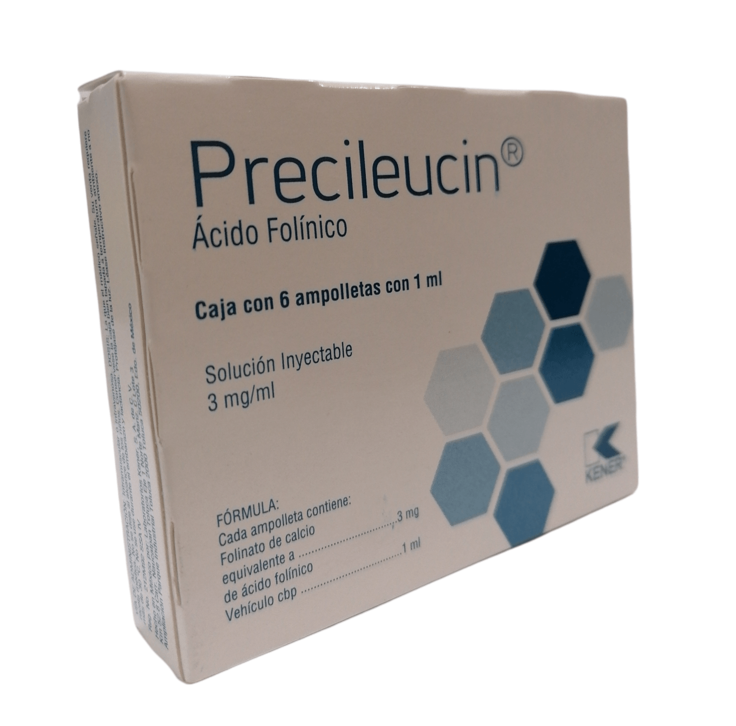 ACIDO FOLINICO INY. 3 MG. CAJA C/6 AMP. C/1 ML.