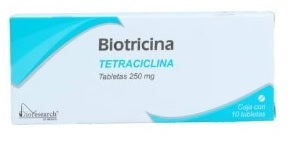 BIOTRICINA TAB. 250 MG. CAJA C/10