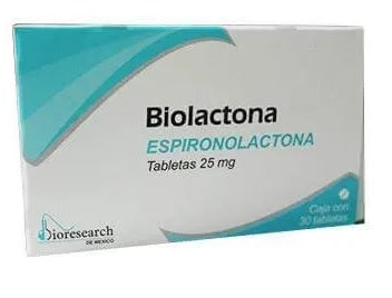 BIOLACTONA TAB. 25 MG. CAJA C/30