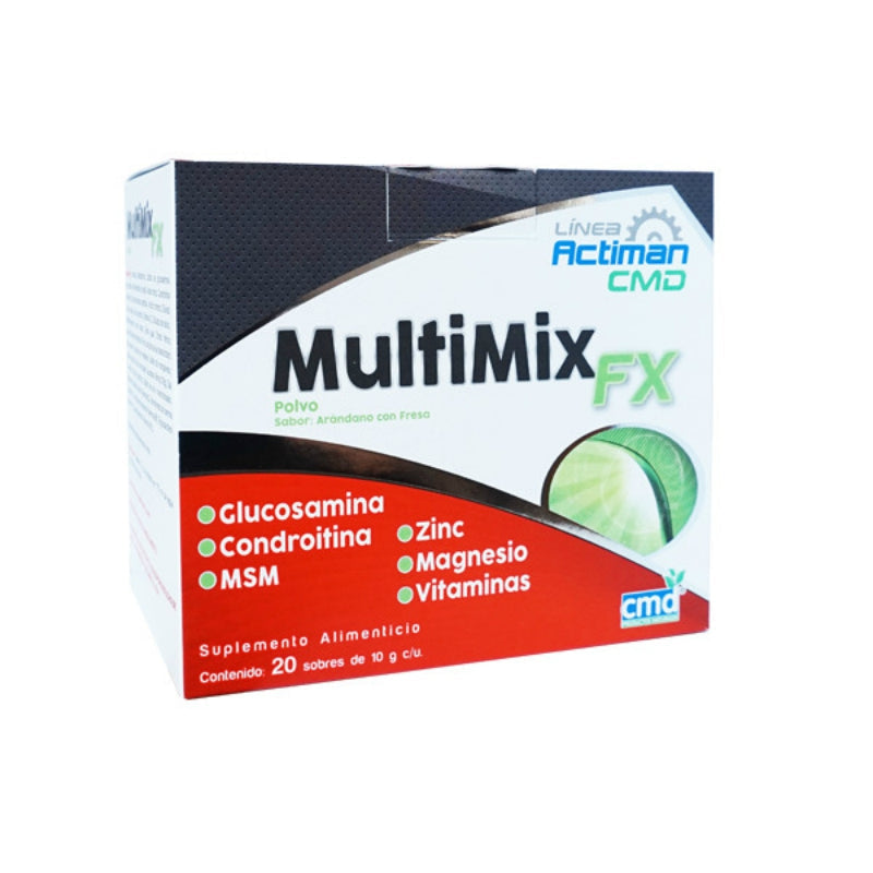 MULTIMIX FX PVO CAJA C/20 SOBRES DE 10 G C/U SABOR ARANDANO/FRESA