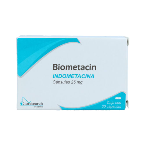 BIOMETACIN CAP. 25 MG. CAJA C/30