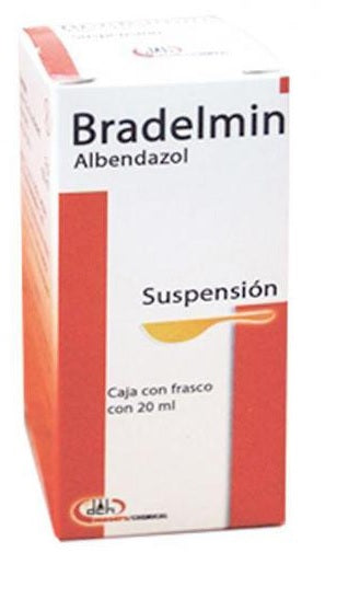 BRADELMIN SUSP.400  MG. CAJA C/FCO. C/20 ML.