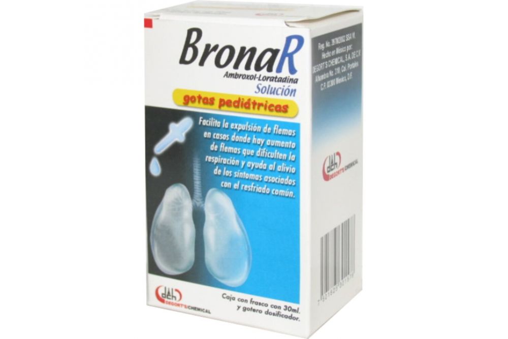 BRONAR SOL. GOTAS PED. CAJA C/FCO. C/30 ML.