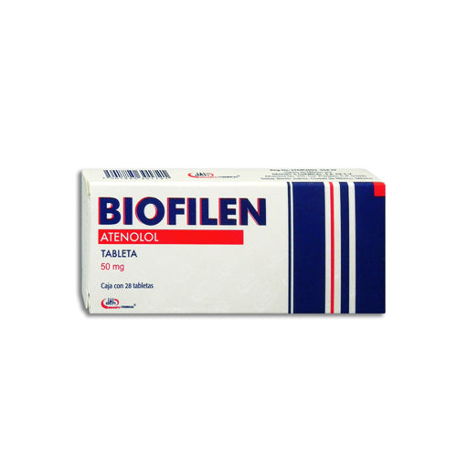 BIOFILEN TAB. 50 MG. CAJA C/28