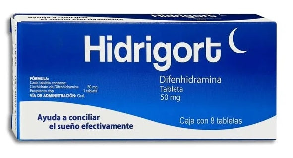 HIDRIGORT TAB. 50 MG. CAJA C/8
