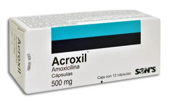 ACROXIL CAP. 500 MG. CAJA C/12