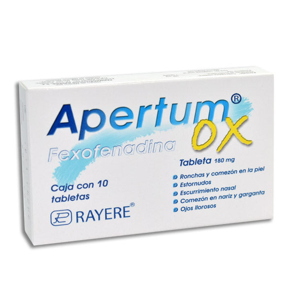APERTUM OX TAB. 180 MG. CAJA C/10