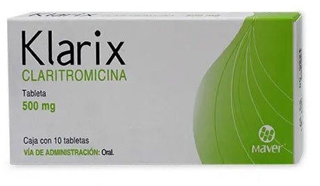 KLARIX TAB. 500 MG. CAJA C/10