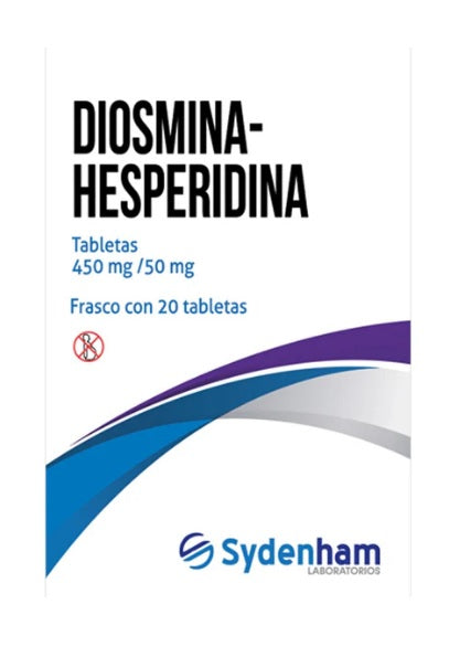DIOSMINA HESPERIDINA TAB. 450/50 MG. CAJA C/FCO. C/20