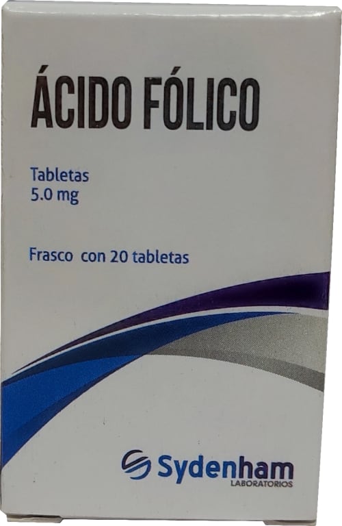 ACIDO FOLICO TAB. 5 MG. CAJA C/FCO. C/20