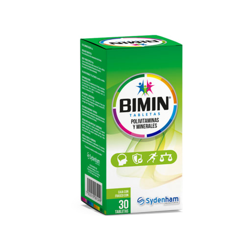 BIMIN OTC TAB. CAJA C/FCO. (VERDE) C/30
