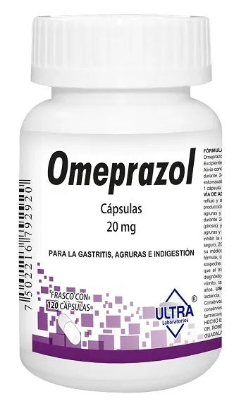 OMEPRAZOL CAP. 20 MG. CAJA C/120