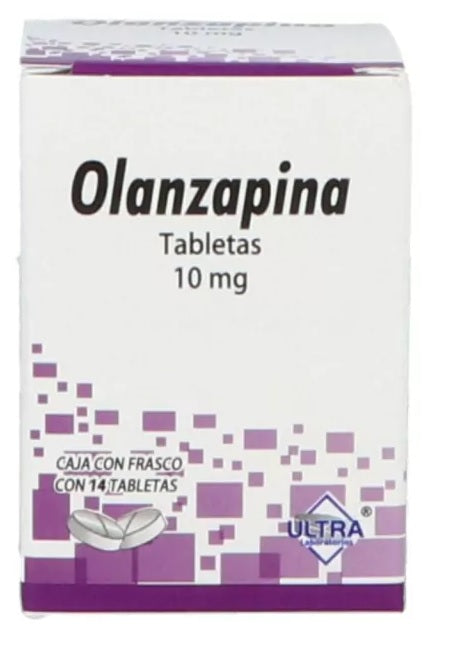 OLANZAPINA TAB. 10 MG. CAJA C/14
