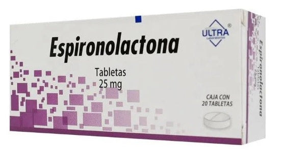 ESPIRONOLACTONA TAB. 25 MG. CAJA C/20
