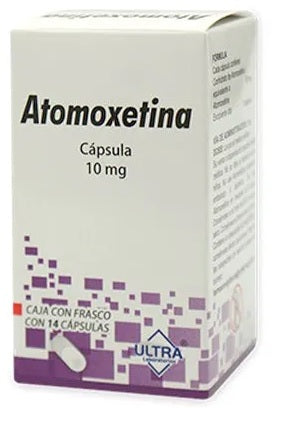ATOMOXETINA CAP. 10 MG. CAJA C/FCO. C/14