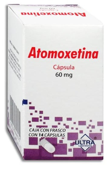 ATOMOXETINA CAP. 60 MG. CAJA C/FCO. C/14
