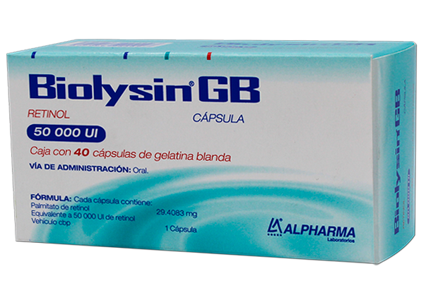 BIOLYSIN GB CAP. 50,000 UI. CAJA C/40