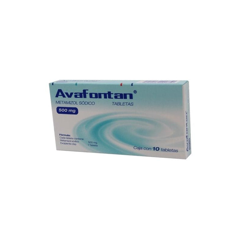 AVAFONTAN TAB. 500 MG. CAJA C/FCO. C/10