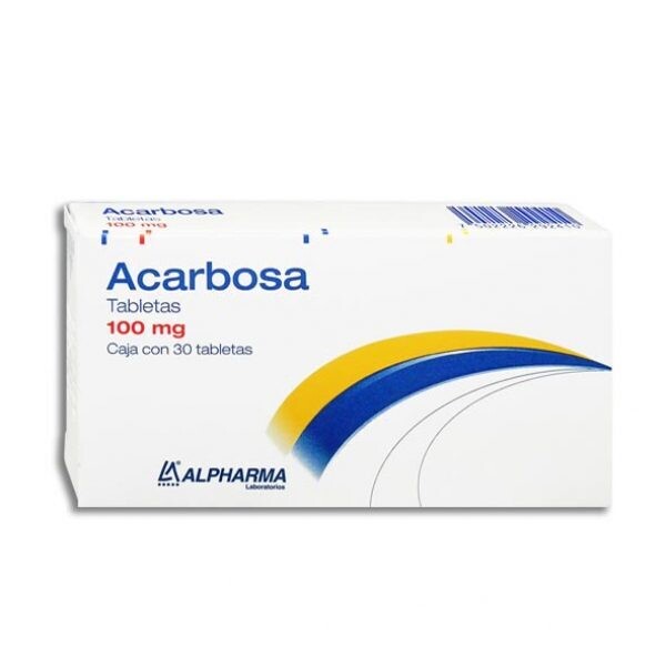 ACARBOSA TAB. 100 MG. CAJA C/30