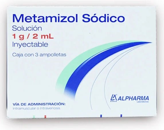 METAMIZOL INY. 1G. CAJA C/3 AMP. C/2 ML.