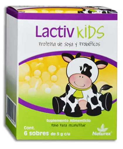 LACTIV KIDS PVO. P/PREPARAR BEBIDA CAJA C/6 SOBRES C/5 G. C/U